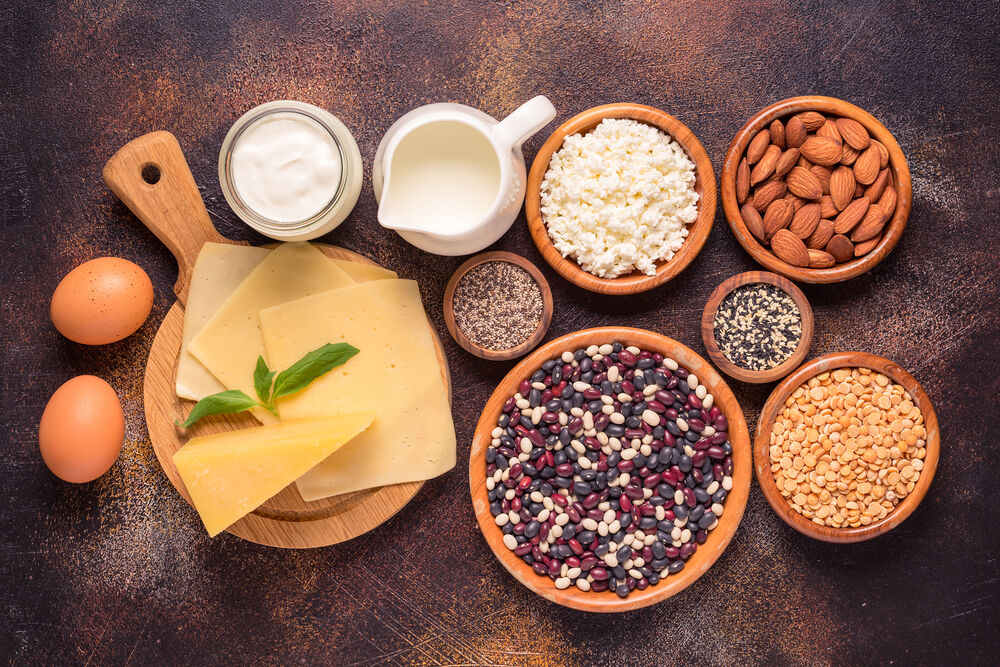 Ingredientes variados para uma dieta saudável