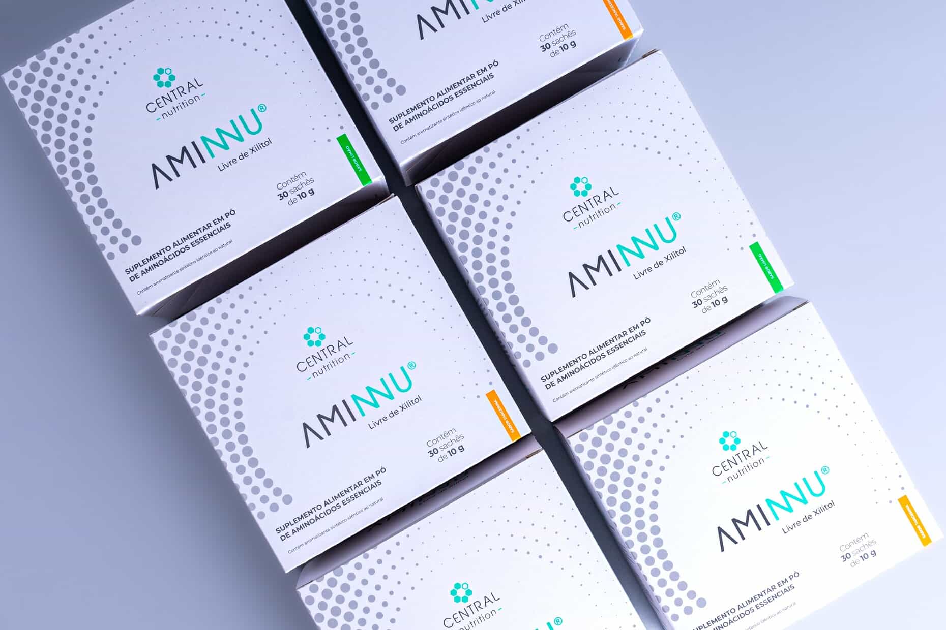 Caixas de suplemento Aminnu