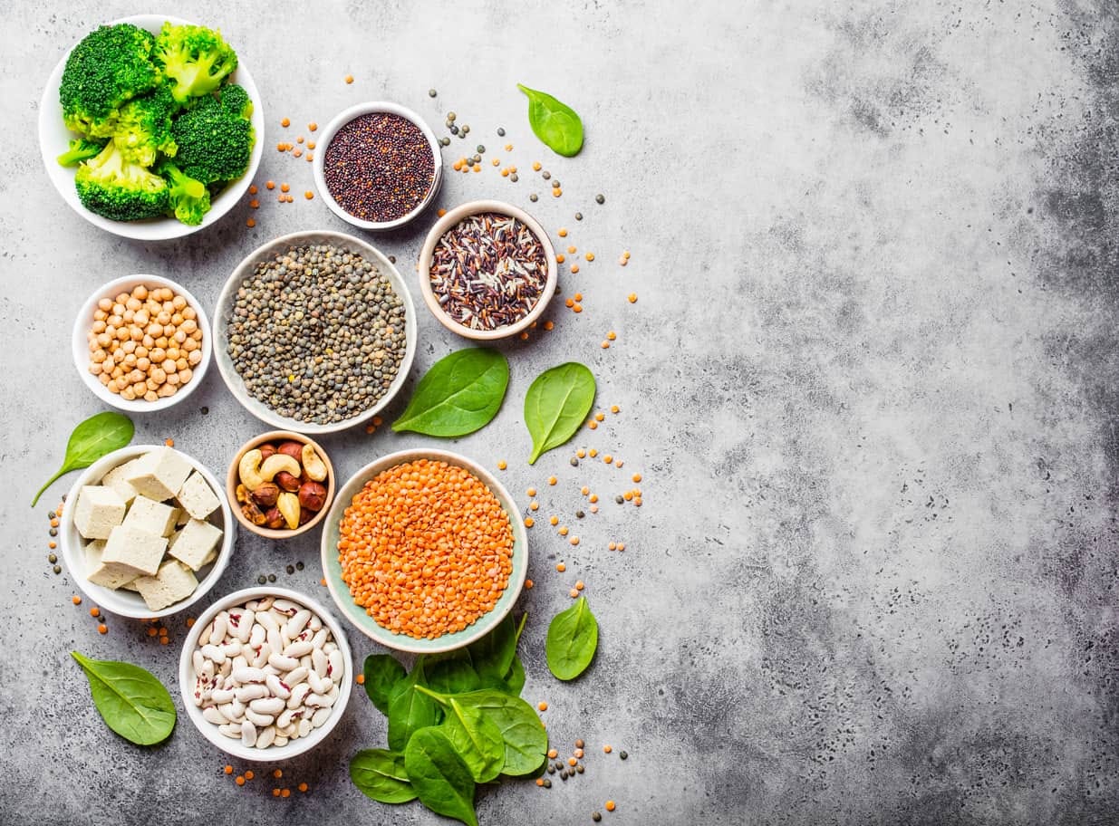 Fontes de proteína vegana