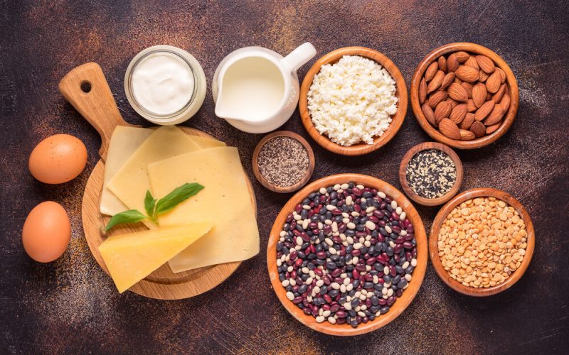 Ingredientes variados para uma dieta saudável